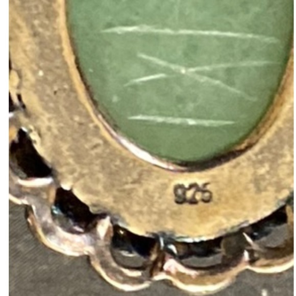 Sterling Silver Green Gemstone Necklace - Picture 8 of 9